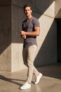 Titan Series Henley - Granite