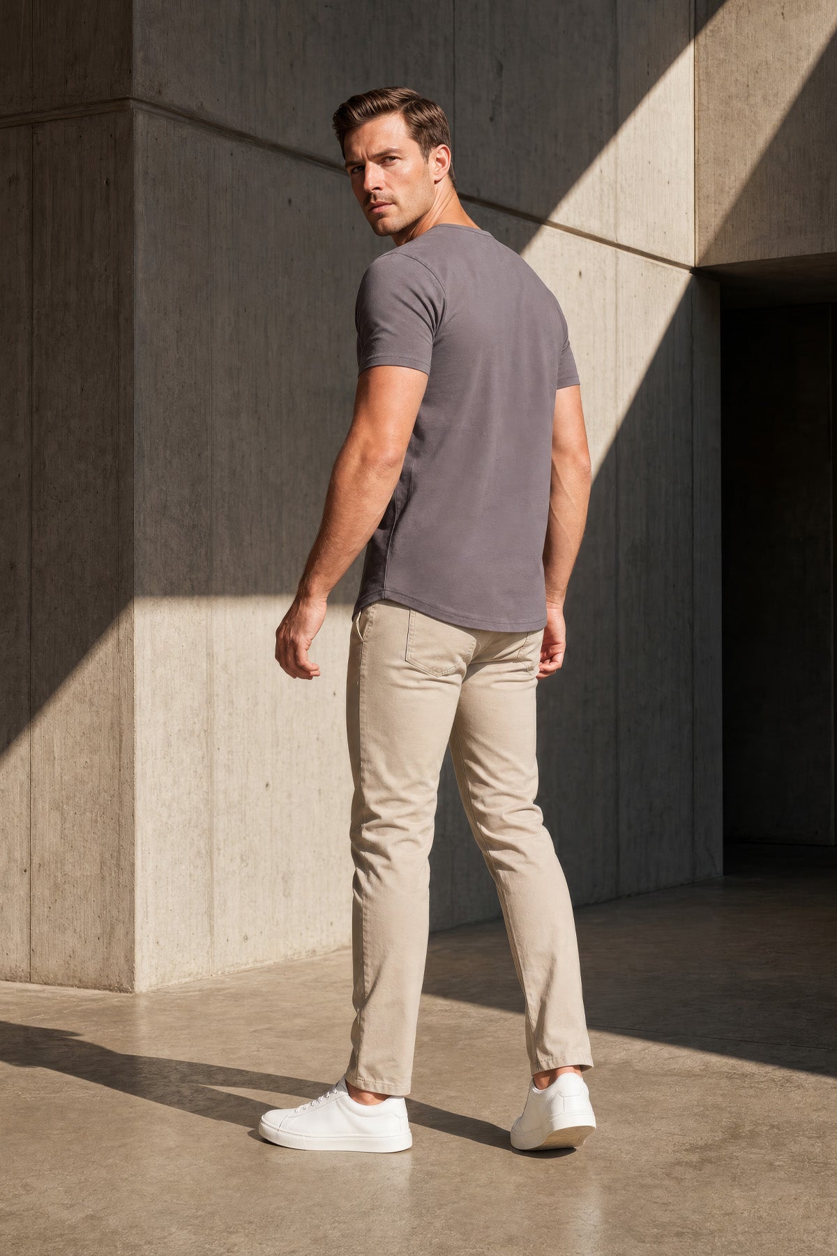 Titan Series Henley - Granite