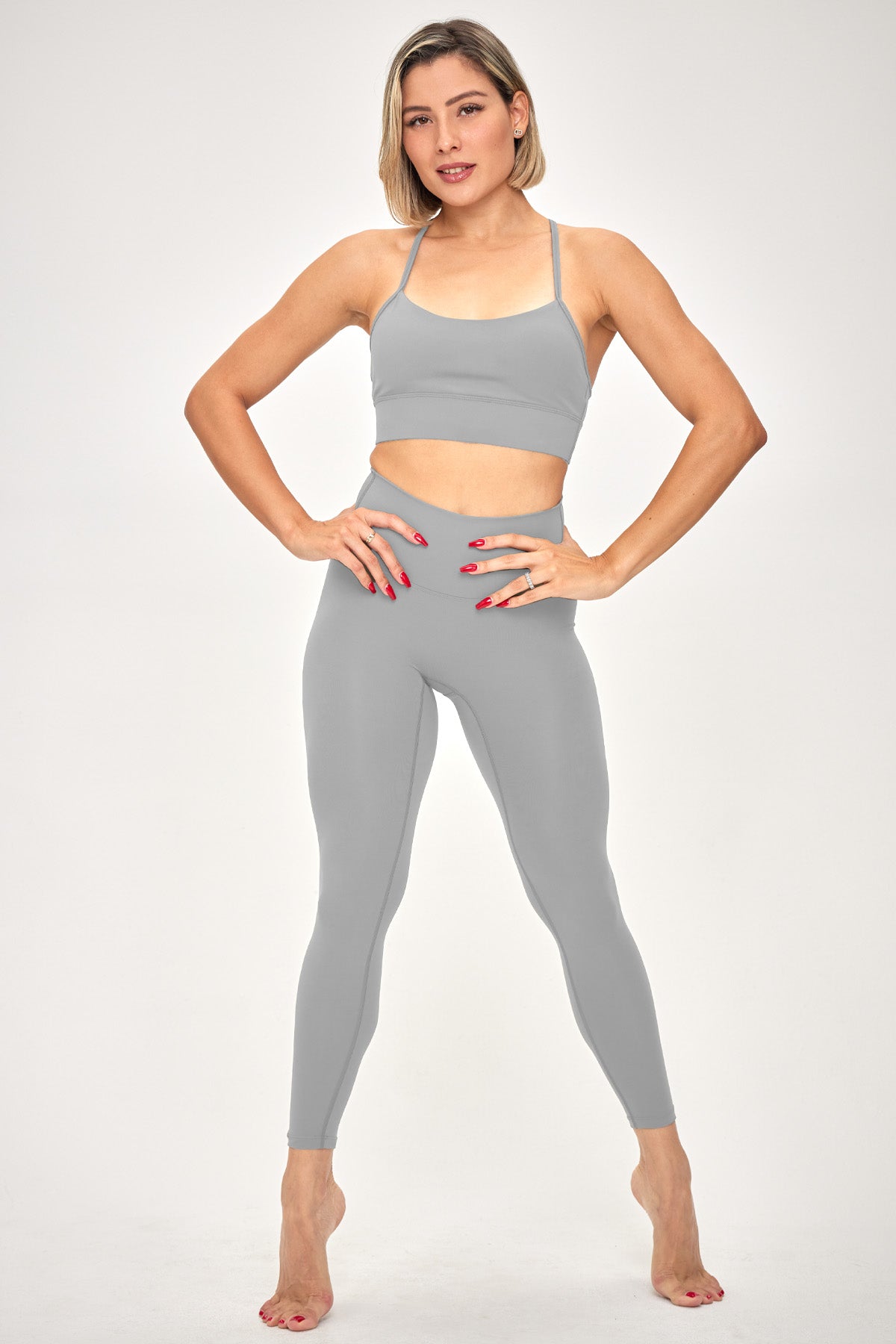 Qiana Sports Bra - Lunar Grey
