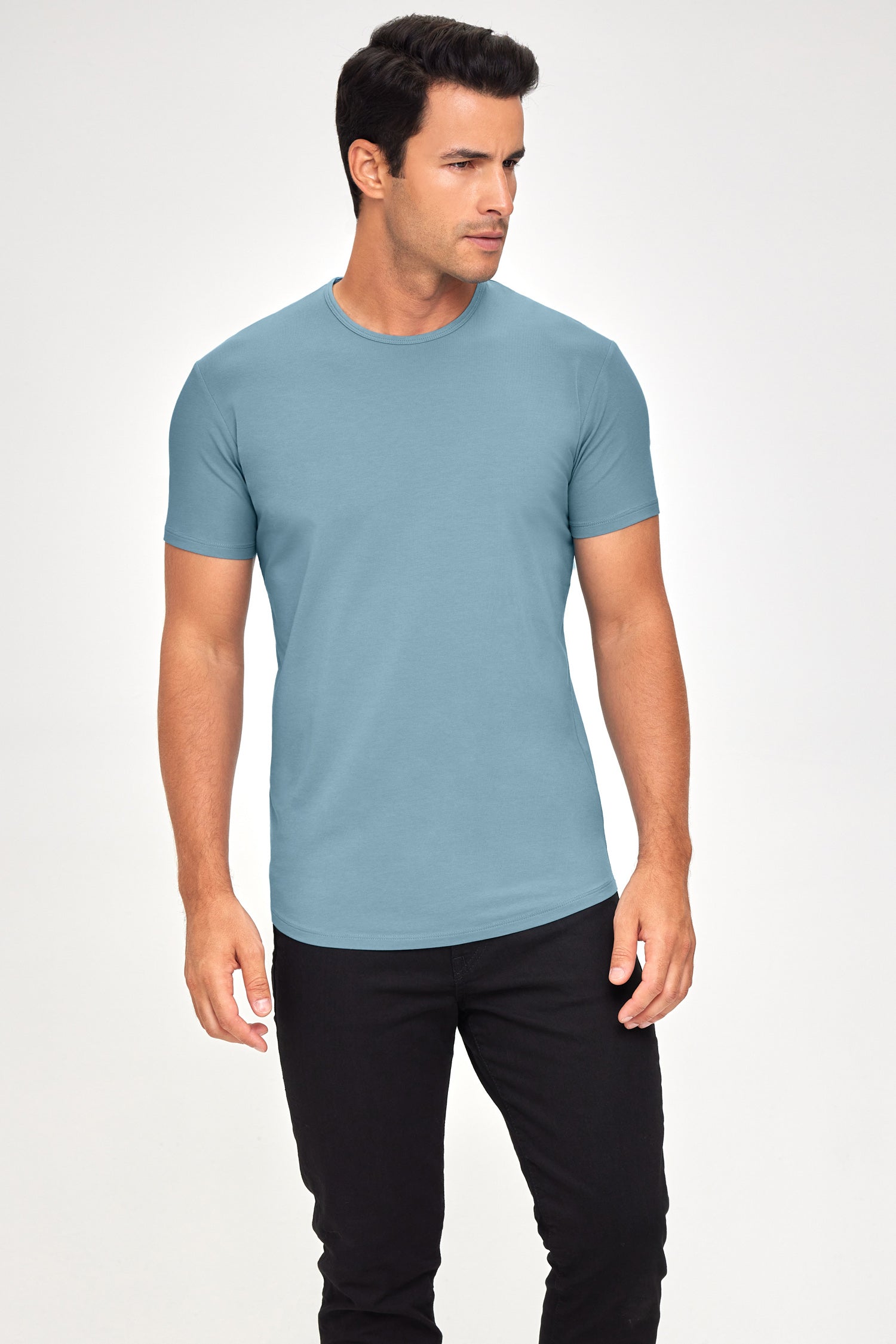 Supima Lux Crew Neck - Adriatic Blue