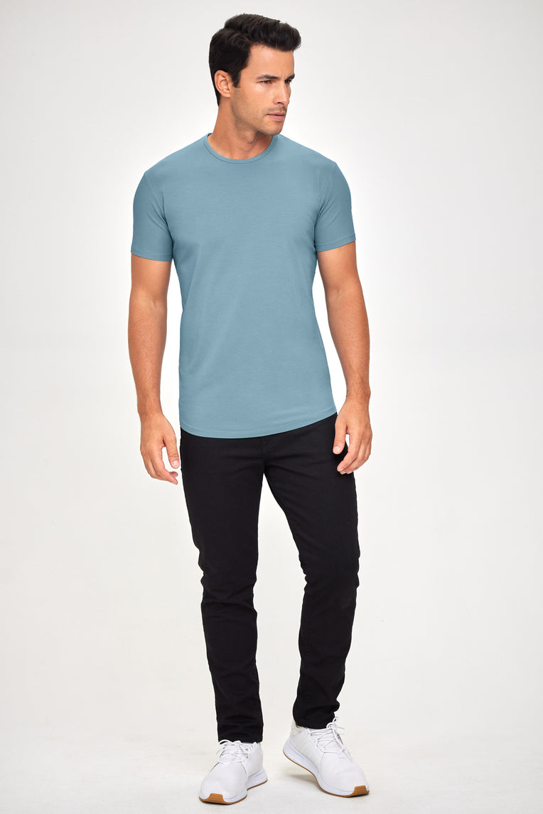 Supima Lux Crew Neck - Adriatic Blue