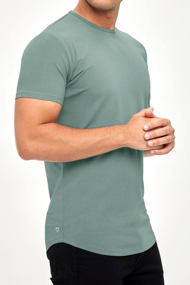 Supima Lux Crew Neck - Jade Mist