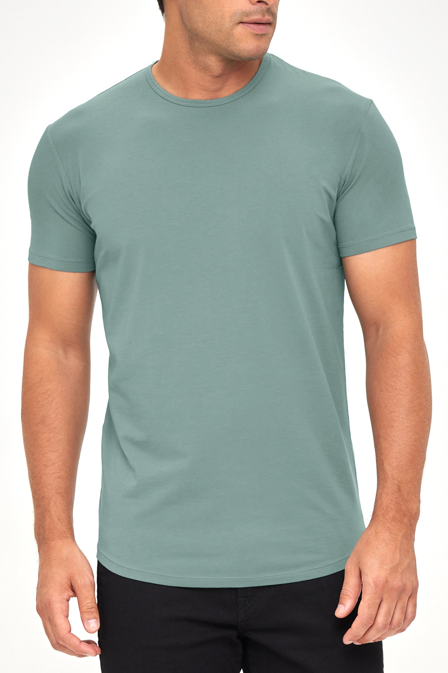 Supima Lux Crew Neck - Jade Mist