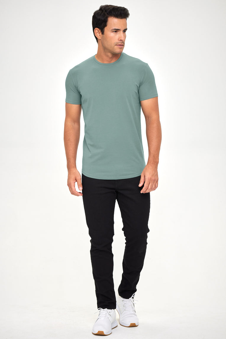 Supima Lux Crew Neck - Jade Mist