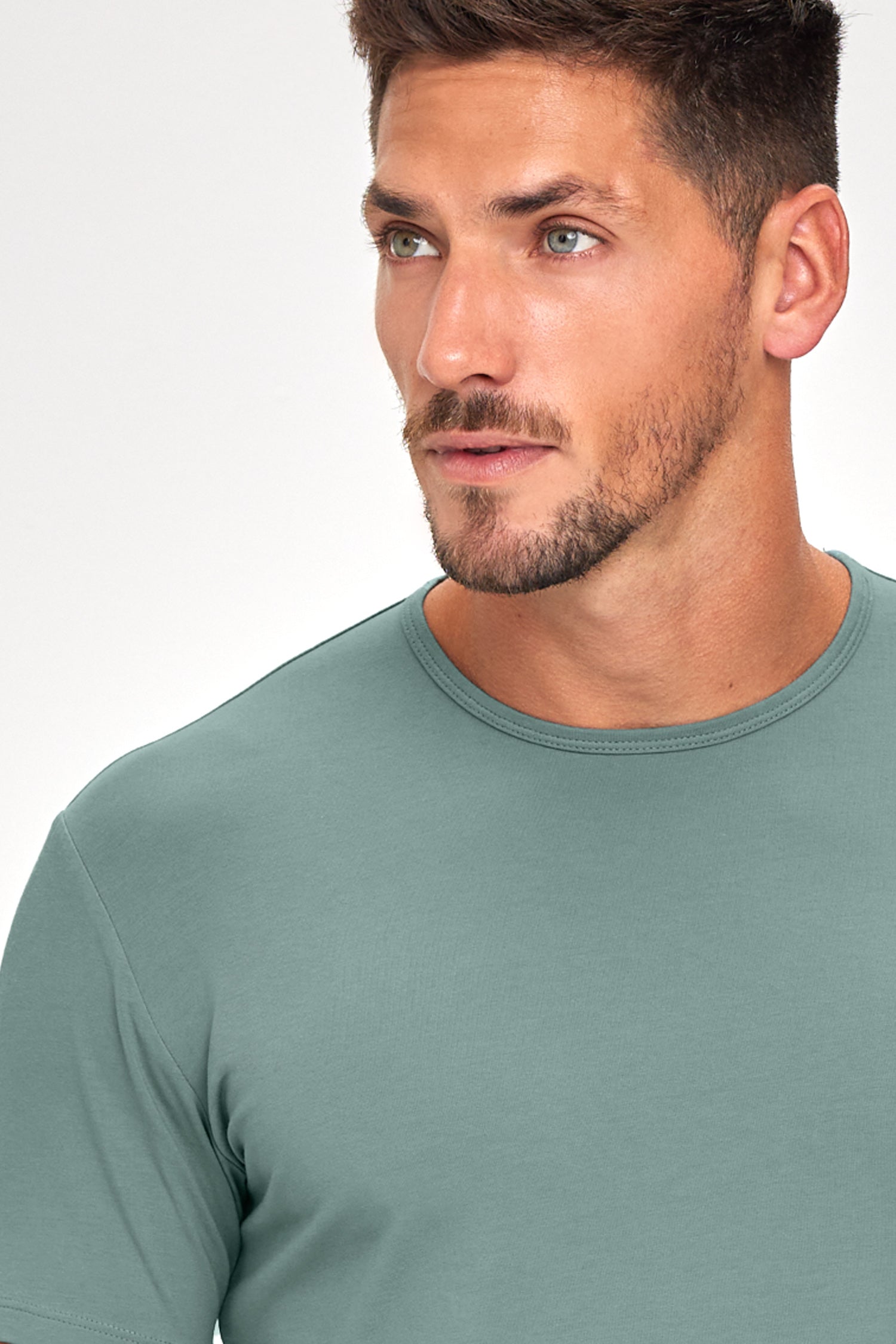 Supima Lux Crew Neck - Jade Mist