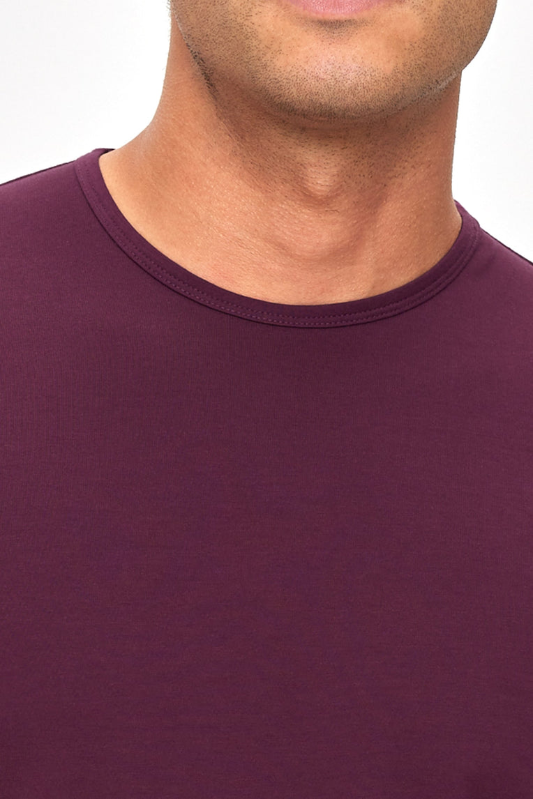 Supima Lux Crew Neck - Merlot