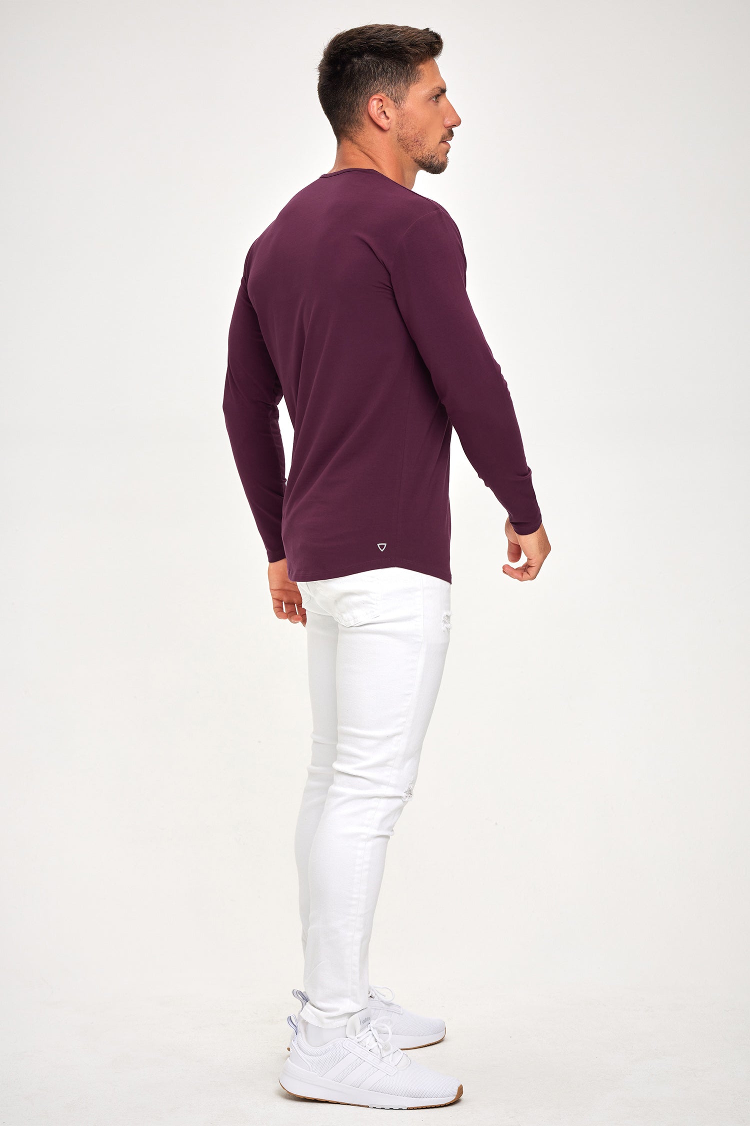 Supima Lux Crew Neck L/S - Merlot