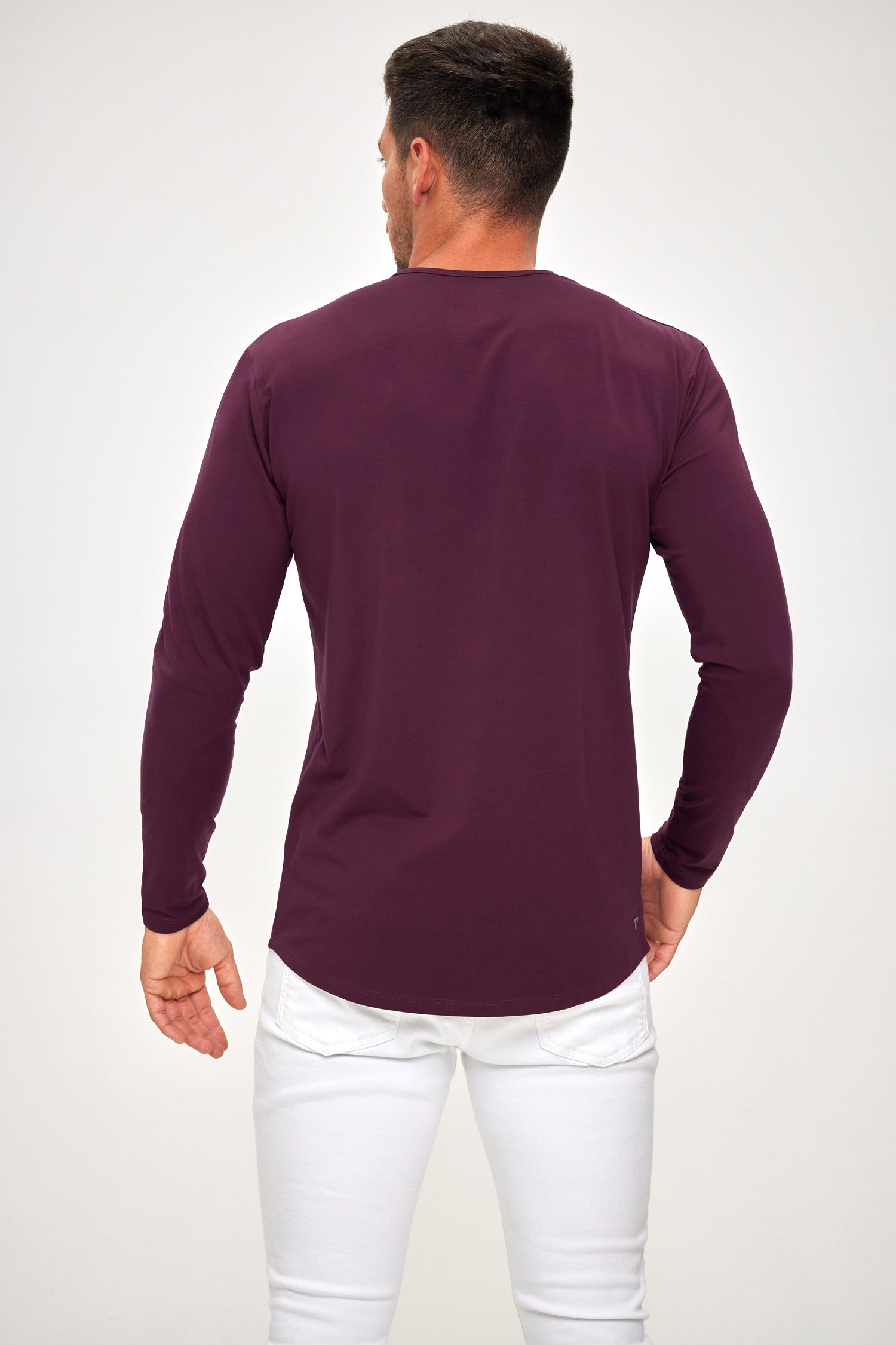 Supima Lux Crew Neck L/S - Merlot