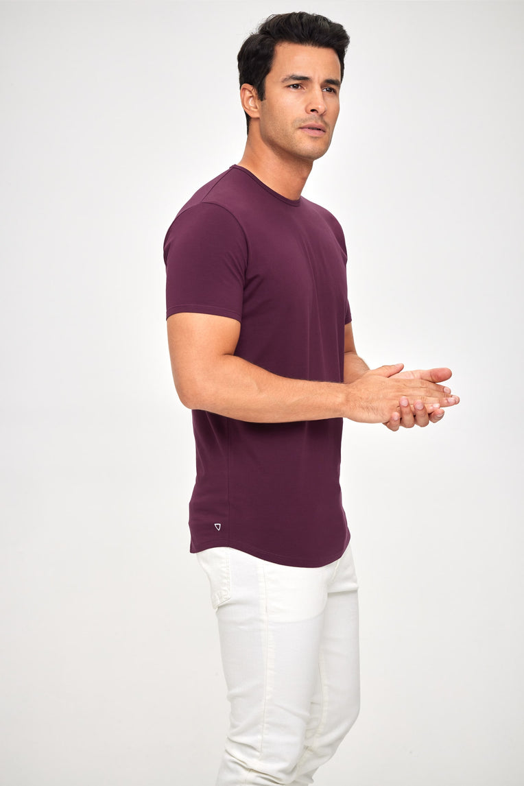 Supima Lux Crew Neck - Merlot