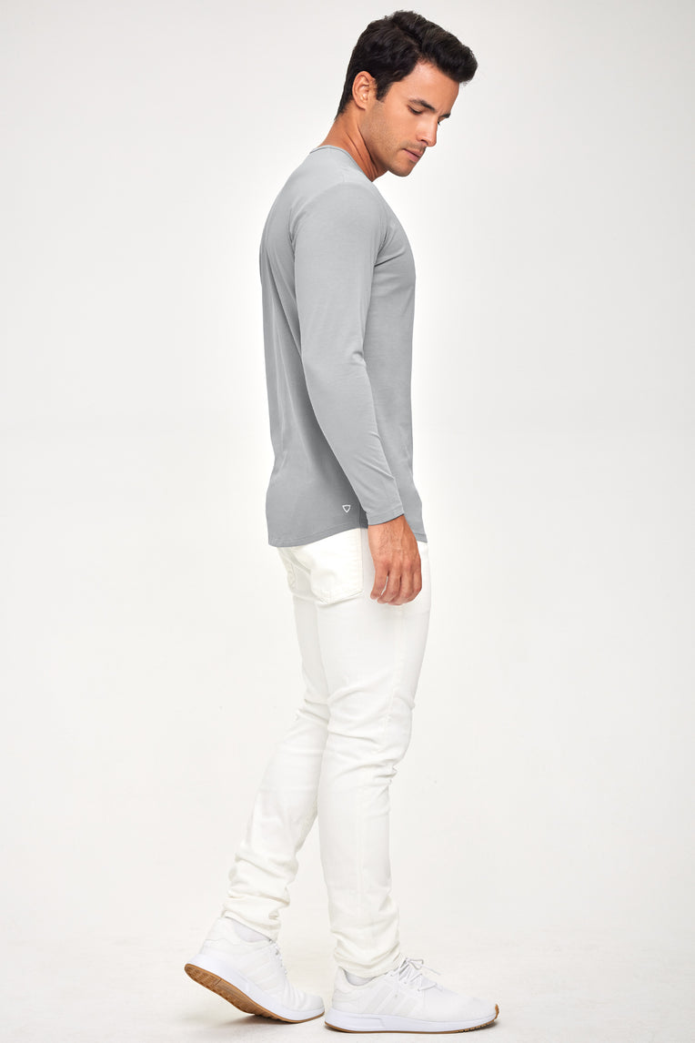 Supima Lux Crew Neck L/S - Ultimate Gray