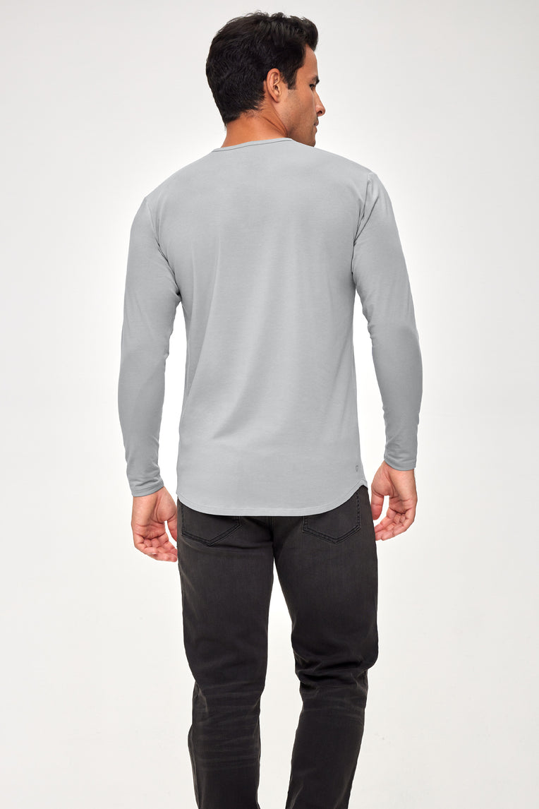 Supima Lux Crew Neck L/S - Ultimate Gray