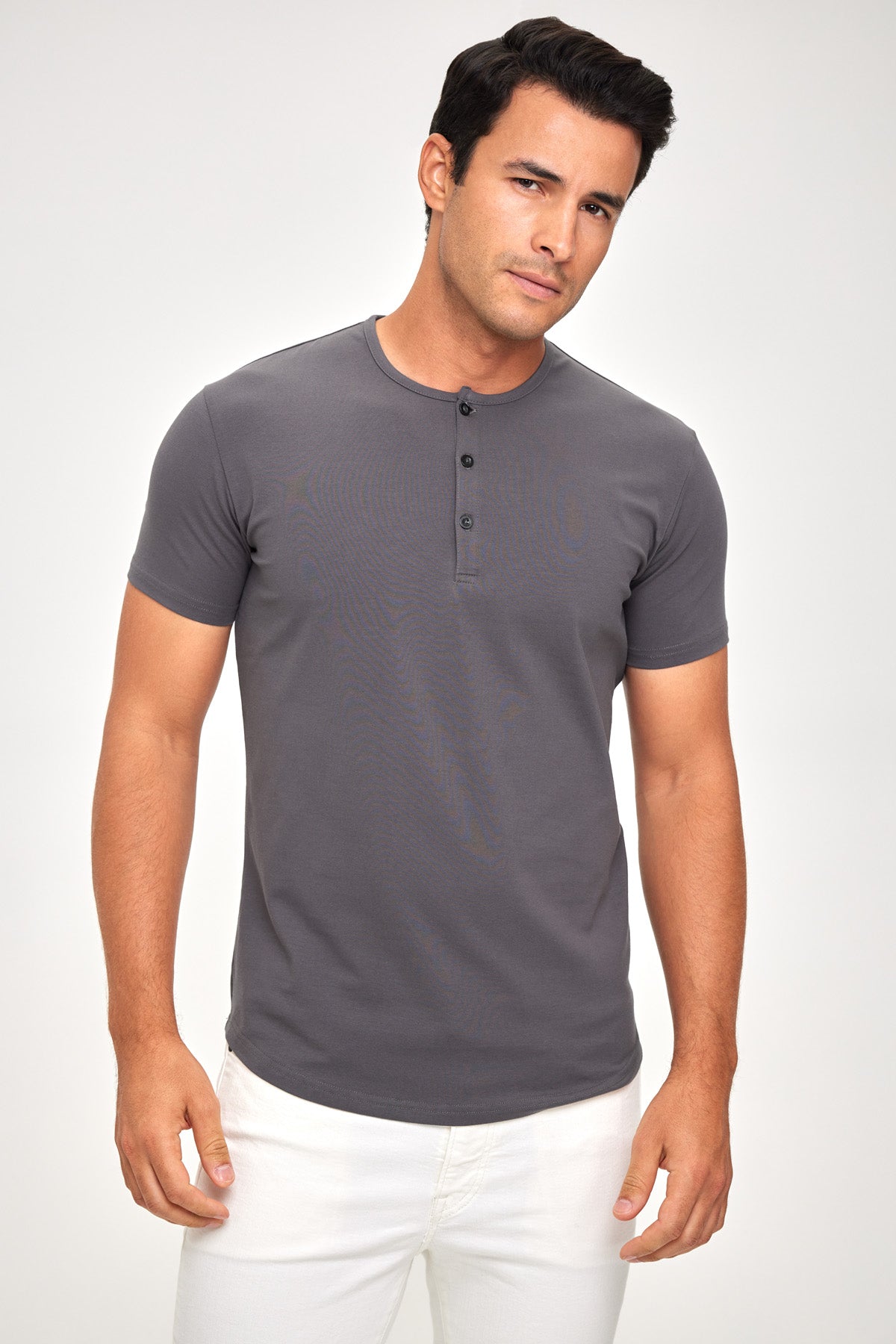 Titan Series Henley - Granite