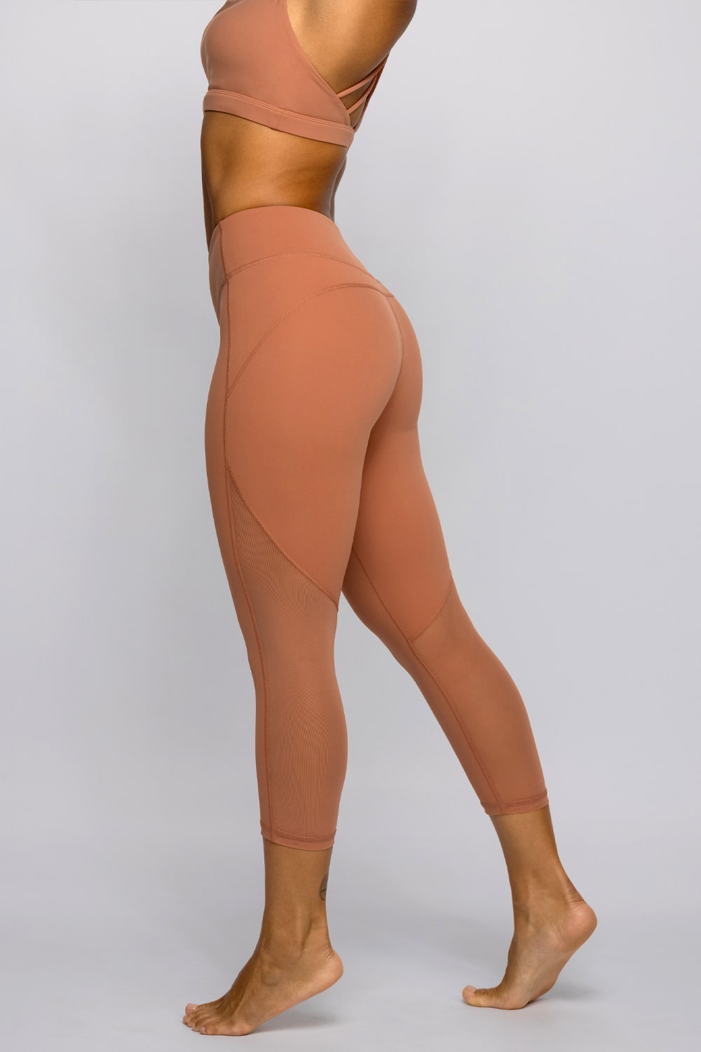 Luxana 7/8 Mesh Calves - Caramel