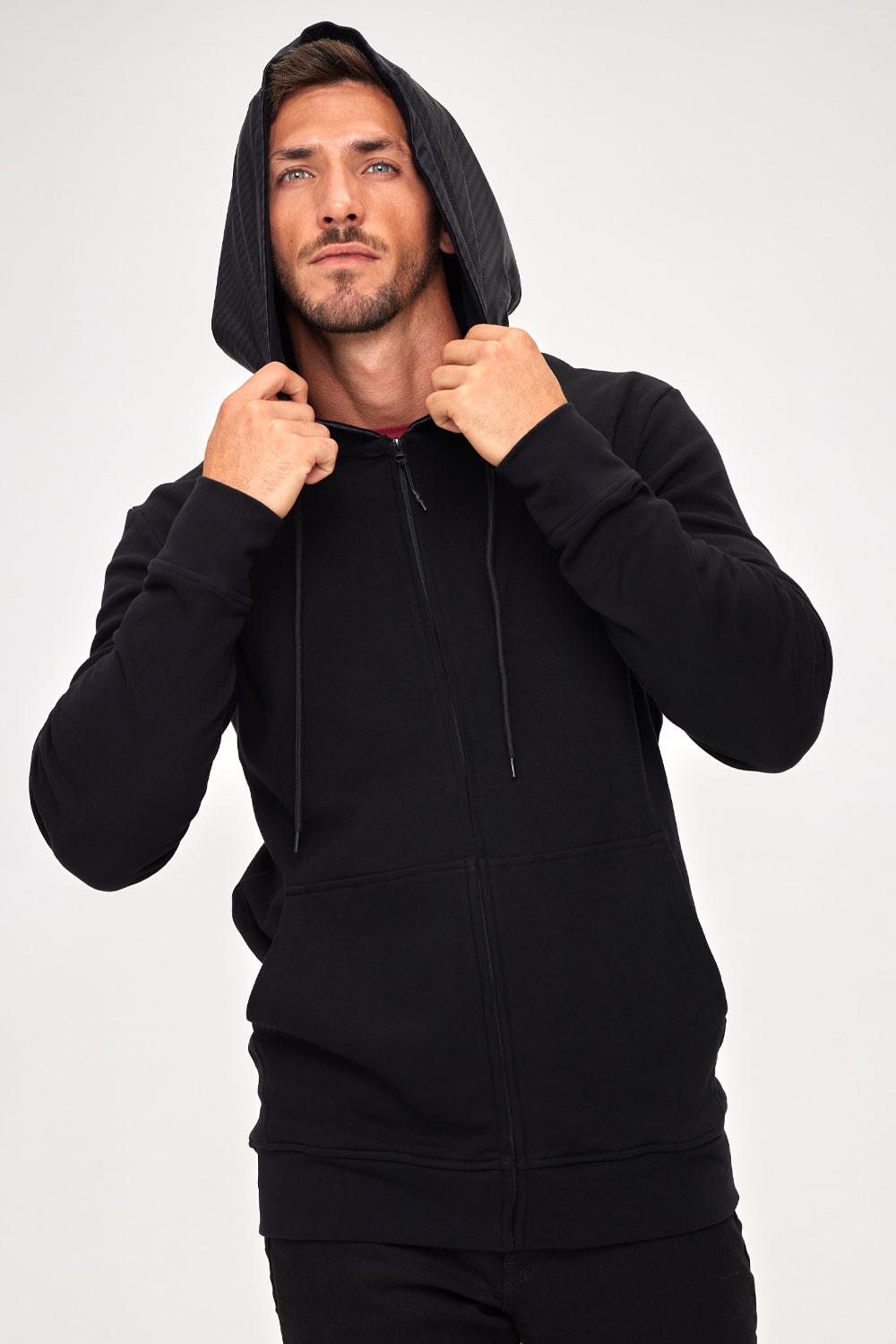 Spacewalker French Terry Hoodie - Carbon Fiber Black