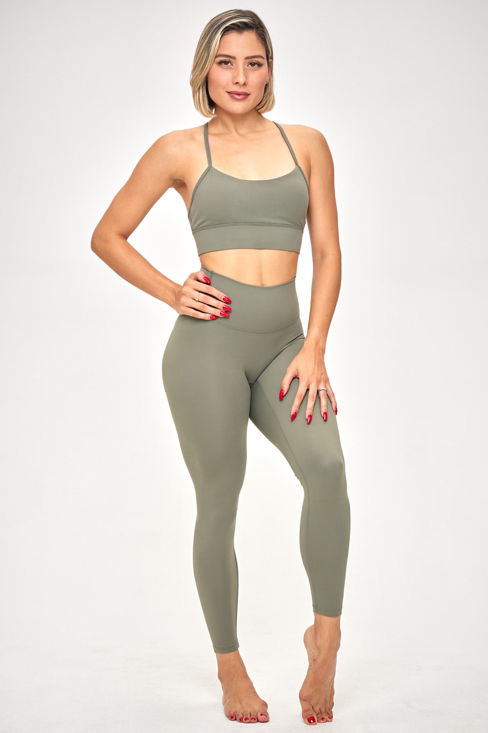 Qiana Sports Bra - Sage Green