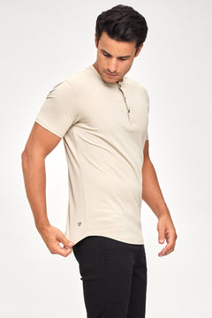 Titan Series Henley - Sandstone