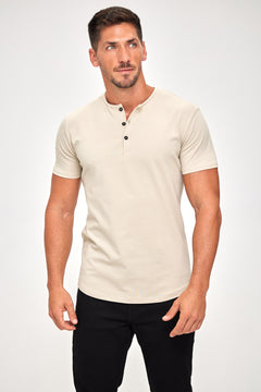 Titan Series Henley - Sandstone