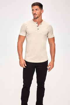 Titan Series Henley - Sandstone