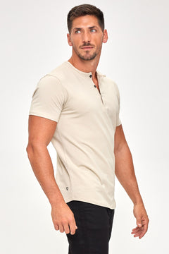 Titan Series Henley - Sandstone